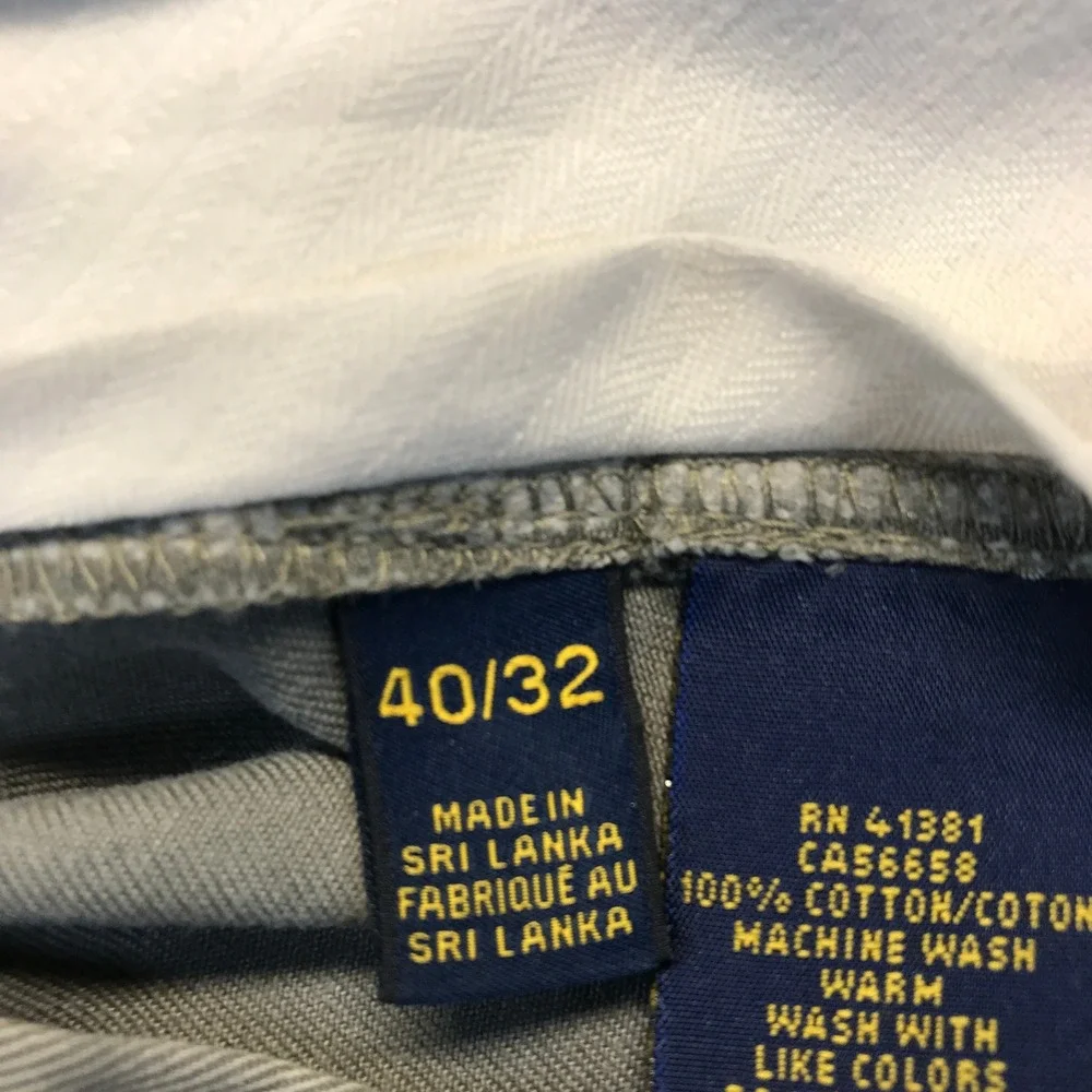 Polo Ralph Lauren Chino Pants Mens 40x28 Tan Classic Fit Khaki Cotton